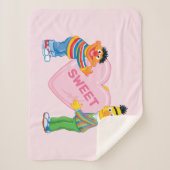Ernie & Bert Big Valentine's Heart Sherpadecke (Vorderseite)