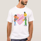 Ernie & Bert Big Valentine's Heart T-Shirt (Vorderseite)