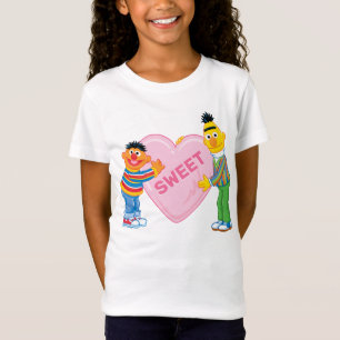 Ernie & Bert Big Valentine's Heart T-Shirt