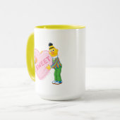 Ernie & Bert Big Valentine's Heart Tasse (Vorderseite Links)