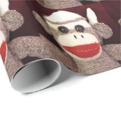 Ernie das Socken-Affe-Packpapier Geschenkpapier (Rolleneckpunkt)
