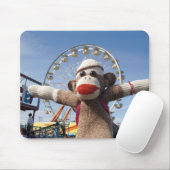 Ernie das Socken-Affe-Riesenrad Mousepad (Mit Mouse)