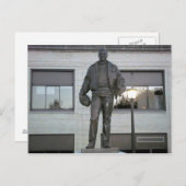 Ernie Davis Memorial Statue in Elmira, NY Postkarte (Vorne/Hinten)