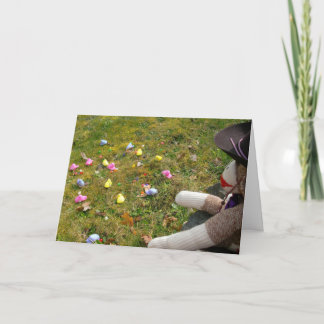 Ernie der Socken-Affen-freie Reichweite Peeps Oste Feiertagskarte