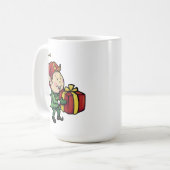 Ernie die Elf-WeihnachtsTasse Kaffeetasse (Vorderseite Links)
