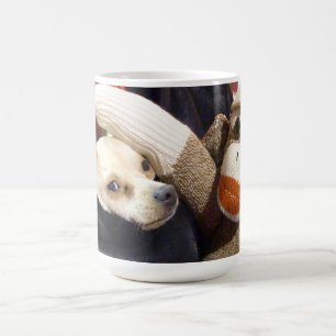 Ernie die Sockeaffe-und Chihuahua-Tasse Kaffeetasse