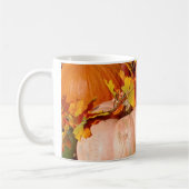 Ernie die Socken-Affe-Halloween-Kürbis-Tasse Kaffeetasse (Links)