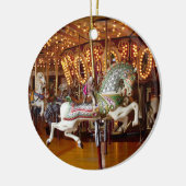 Ernie die Socken-Affe-Karussell-runde Verzierung Keramikornament (Links)