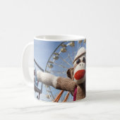 Ernie die Socken-Affe-Tasse Kaffeetasse (Vorderseite Links)