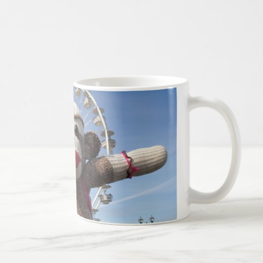 Ernie die Socken-Affe-Tasse Kaffeetasse (Rechts)