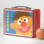 Ernie Face | Füge Deinen Namen hinzu Metall Lunch Box (Beispiel)