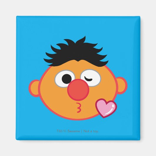 Ernie Face Throwing a Kiss Magnet (Vorne)