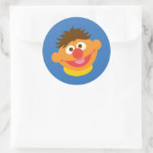 Ernie Gesicht Runder Aufkleber (Tasche)