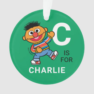 Ernie Personalisierter Name mit Foto Ornament