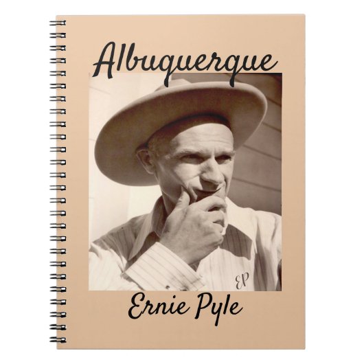 Ernie Pyle Spiralnotebook Albuquerque New Mexico Notizblock (Vorderseite)
