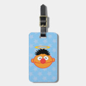 Ernie Smiling Face mit Halo Gepäckanhänger (Vorderseite vertikal)