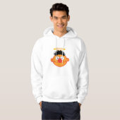 Ernie Smiling Face mit Halo Hoodie (Vorne ganz)