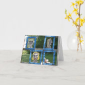 Ernie the Sock Monkey als Art Note Card Karte (Gelbe Blume)