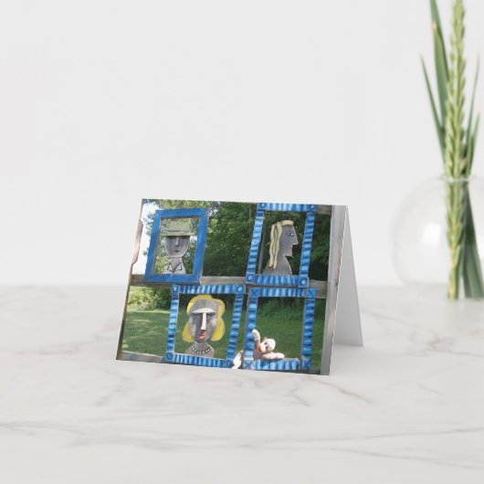 Ernie the Sock Monkey als Art Note Card Karte (Vorderseite)