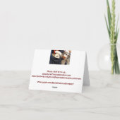 Ernie the Sock Monkey and Chihuahua Card Karte (Rückseite)