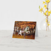 Ernie the Sock Monkey Carousel Note Card Karte (Gelbe Blume)