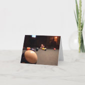 Ernie the Sock Monkey Pool Hall Note Card Karte (Vorderseite)