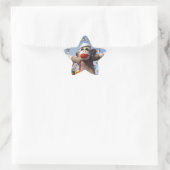 Ernie the Sock Monkey Star Sticker (Tasche)