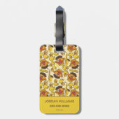 Ernie und Rubber Duckie Pattern Gepäckanhänger (Rückseite vertikal)