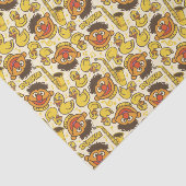 Ernie und Rubber Duckie Pattern Seidenpapier (Ausschnitt)