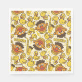 Ernie und Rubber Duckie Pattern Serviette (Vorderseite)