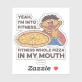ErnieYeah, ich bin in Fitness Aufkleber (Blatt)