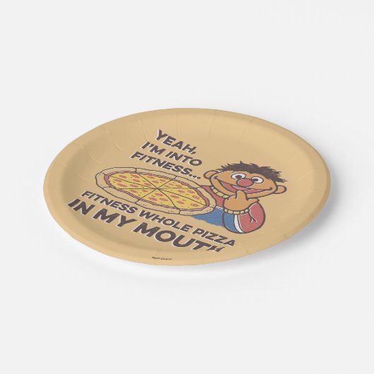 ErnieYeah, ich bin in Fitness Pappteller (Schrägansicht)