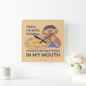 ErnieYeah, ich bin in Fitness Quadratische Wanduhr (Zuhause)