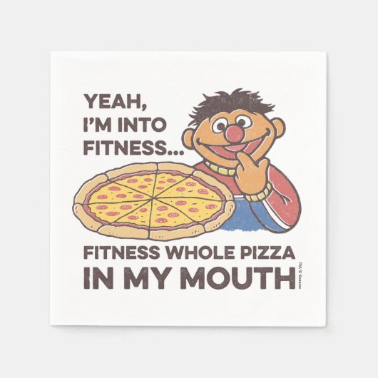 ErnieYeah, ich bin in Fitness Serviette (Vorderseite)