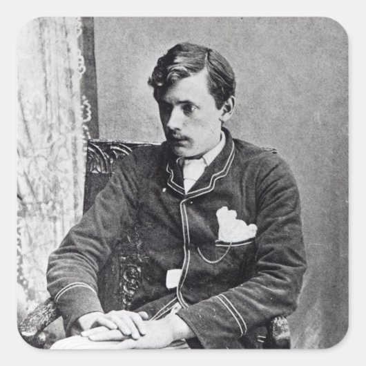 Ernst Dowson Quadratischer Aufkleber (Vorderseite)