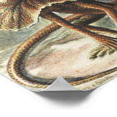 Ernst Haeckel Antike Reptil Echse Natur Kunst Poster (Ecke)