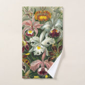 Ernst Haeckel Art Print, Orchidae Oncidiums, Tulpe Badhandtuch Set (Handtuch)