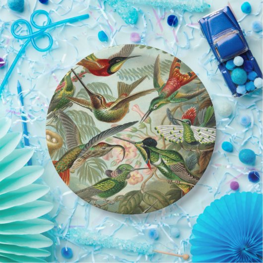 Ernst Haeckel Art Print: Trochilidae Pappteller (Party)