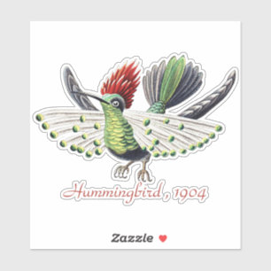 Ernst Haeckel Bunte Kolibris Natur Kunst Aufkleber