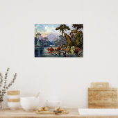 Ernst Haeckel Ceylon Jungle River Poster (Küche)