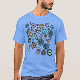 Ernst Haeckel Diatome in Sea Hues T-Shirt