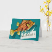 Ernst Haeckel Hi and hello CC0512 Grußkarte Karte (Gelbe Blume)