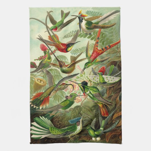 Ernst Haeckel-Kolibri-Illustration Handtuch (Vertikal)