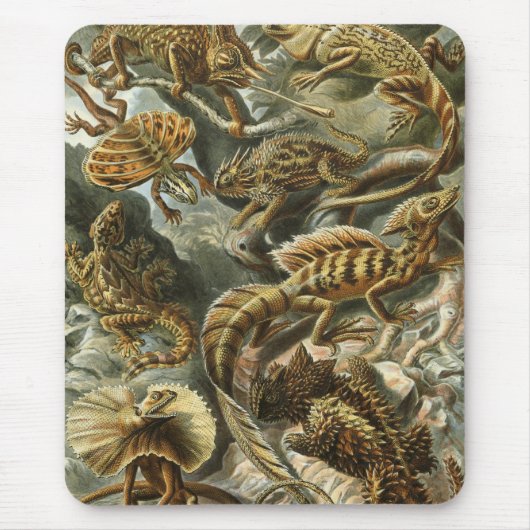 Ernst Haeckel - Lacertilia Mousepad (Vorne)