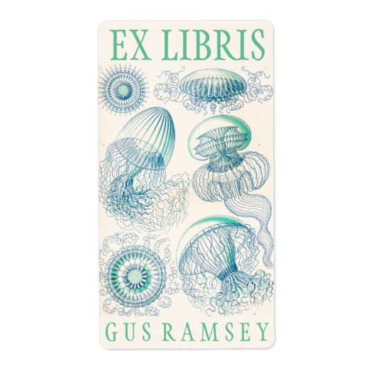 Ernst Haeckel Leptomedusa Buchzeichen (Vorne)