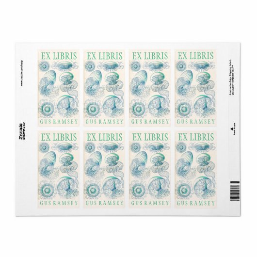 Ernst Haeckel Leptomedusa Buchzeichen (Vorne)