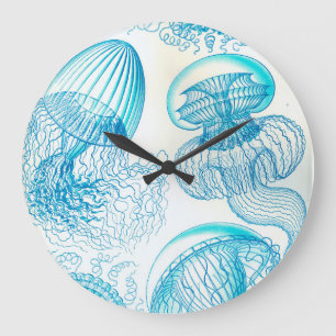Ernst Haeckel Leptomedusae jellyfish Große Wanduhr