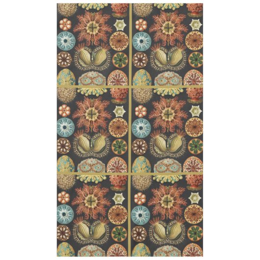 Ernst Haeckel Maritime Meeresleben Kunstcollage Tischdecke (Vorderseite)