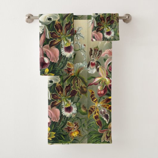 Ernst Haeckel Orchid - Kunstformen der Natur Badhandtuch Set (Insitu)