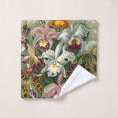 Ernst Haeckel Orchid - Kunstformen der Natur Badhandtuch Set (Waschlappen)